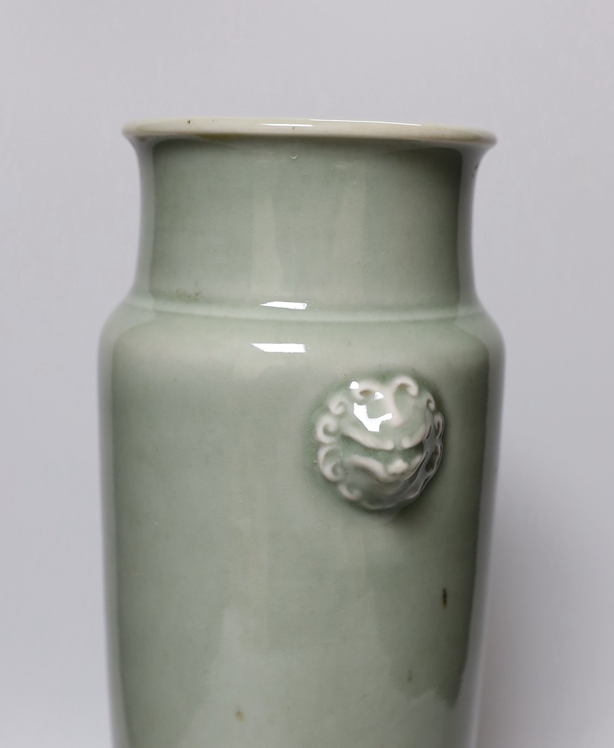A Chinese celadon glazed vase, 37cms high
